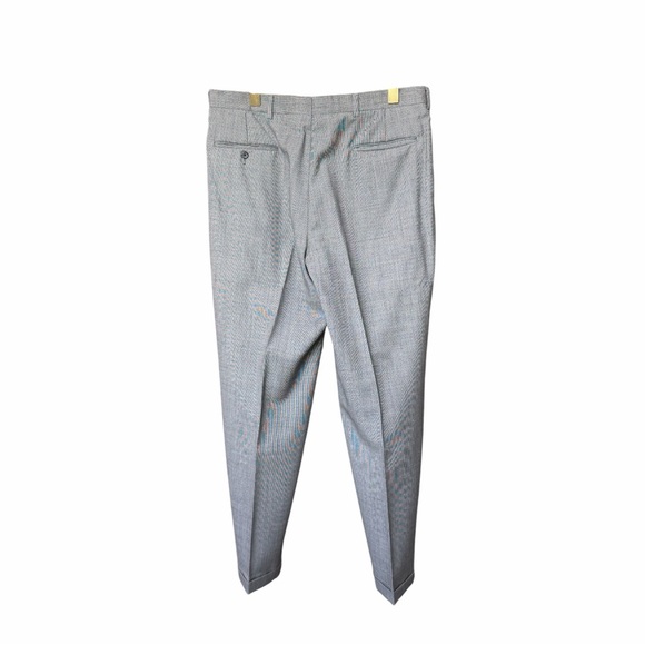 Vintage Burberrys Wool Suit Mens 42R Gray 2 Piece Blazer Pants - Picture 9 of 14